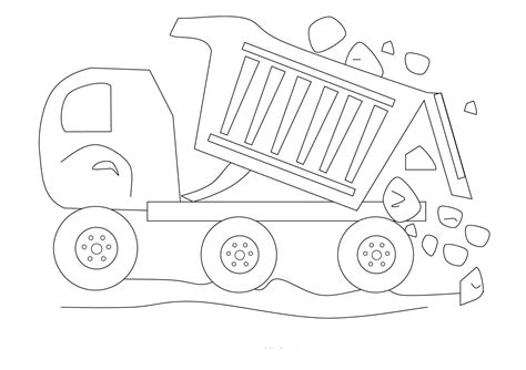 camion benne truck coloring pages dump truck coloring page