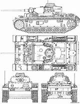Ausf Pzkpfw Panzer Blueprint Blueprintbox sketch template