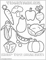 Coloring Food Healthy Pages Printable Foods Vegetables Unhealthy Drawing Sheets Kids Colouring Vegetable Sheet Preschool Print Fruit Cute Albanysinsanity Without sketch template