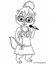 Alvin Coloring Chipmunks Pages Jeanette Chipettes Print Colouring Chipmunk Printable Miller Sheets Singer Kids Color She Beautiful Drawings Member Movie sketch template