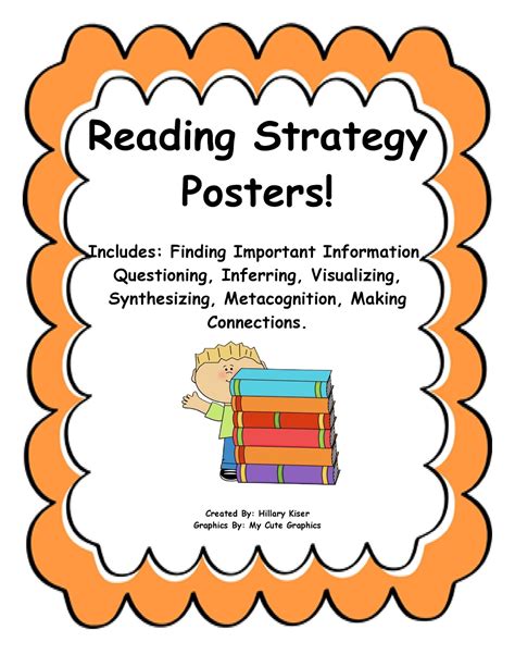 reading strategy posters hillarys teaching adventures