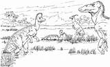 Colorare Disegni Hadrosaurus Dinosauri sketch template