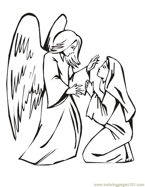 coloring page angel visits mary quality coloring page coloring home