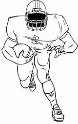 Player Coloring Pages Soccer Getcolorings Football sketch template