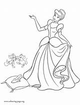 Pages Cinderella Coloring Shoe Getcolorings sketch template