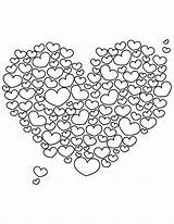 Coloring Pages Heart Valentines Printable Valentine Candy Adults Sheets Giant Cloud Color Colorings Pdf Adult Colouring Getcolorings Drawing A4 Sunday sketch template