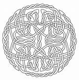 Coloring Celtic Pages Mandala Knot Printable Adults Circle Adult Color Book Knots Mandalas Flower Print Detailed Dragon Pattern Cross Getcolorings sketch template