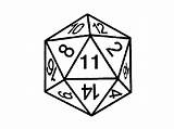 D20 Drawing Getdrawings sketch template