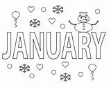 January Snowman Snowflakes sketch template