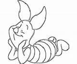 Piglet Coloring Drawings Pages Becuo Library Clipart sketch template