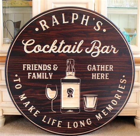cocktail bar bar signs personalized bar sign personalized signs bar