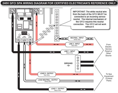 wiring diagram   volt gfci breaker wiring diagram