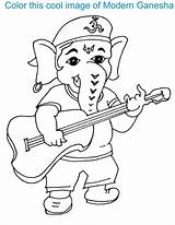 Ganesh Ganesha Drawing Bal Coloring Kids Sketch Pages Easy Simple Chaturthi Color Lord Sketches Kid Games Getdrawings Drawings Colouring Printable sketch template