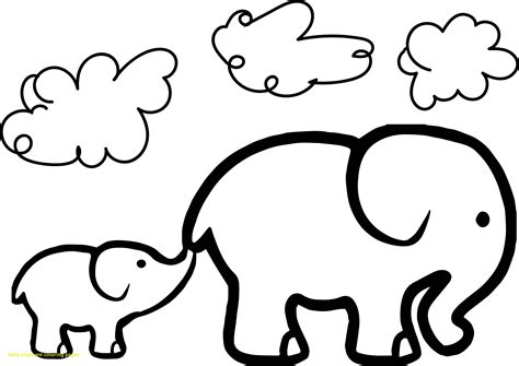 cute baby elephant drawing  getdrawings