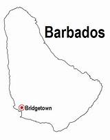 Barbados sketch template