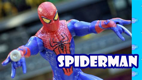 spider man web shooting spider man toy review unboxing youtube