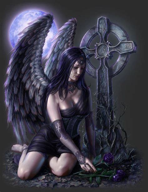pin  wendy thomas  fantasy woman gothic angel gothic fantasy art angel art