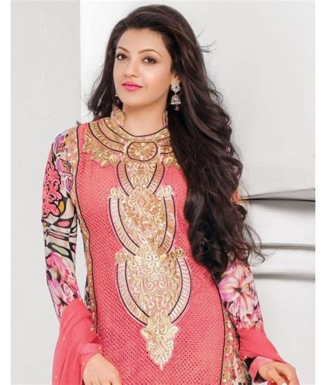kajal agarwal hot in pink designer dress kajal agarwal saree most beautiful indian actress