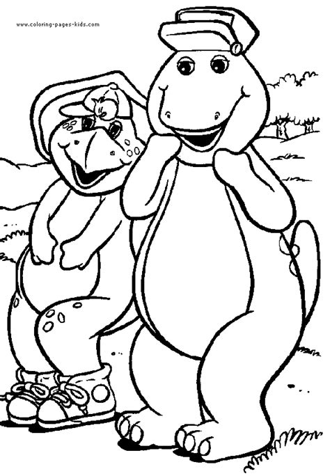 barney color page cartoon color pages printable cartoon coloring