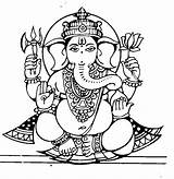 Coloring Pages Hindu Elephant Getcolorings sketch template