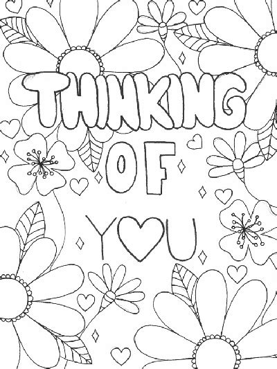 thinking   coloring cards coloring pages