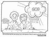 Coloring Pages Eve Adam Bible Garden Eden Kids Genesis Creation Story Sheets Whatsinthebible Beginning God Colouring Printable Activity Created Children sketch template