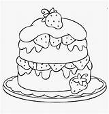 Coloring Pages Cupcake Strawberry Cake Dessert Printable Kitty Cute Birthday Hello Food Happy Kids Sweets Colouring Color Drawing Shortcake Sheets sketch template
