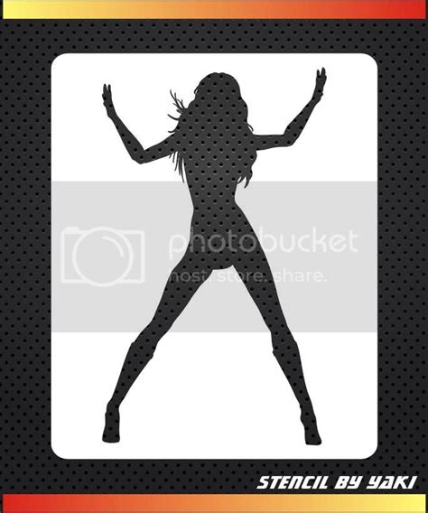 sexy girl pinup airbrush stencil template decoration tattoos cake n9 ebay
