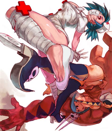 valentine cerebella and vice versa skullgirls drawn by matsuba