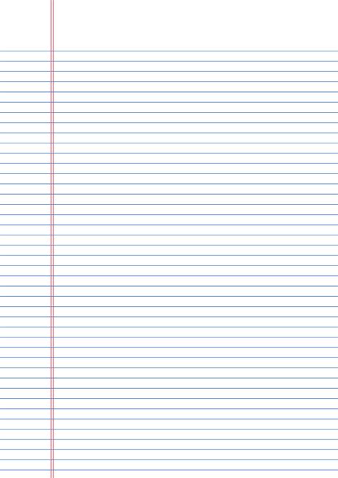 printable  size lined paper