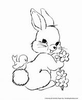 Coloring Face Bunny Pages Easter Comments sketch template