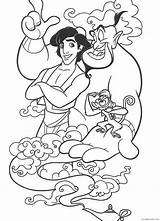Aladdin Alladyn Kolorowanka Aladino Genio Aladin Abu Bajki Genie Pokoloruj Drukowanka Malowankę Wydrukuj sketch template