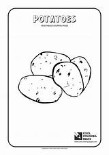 Potatoes sketch template