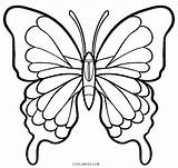 Butterfly Coloring Pages Simple Small Drawing Wings Printable Butterflies Color Easy Kids Outline Cool2bkids Insect Template Painting Adult Sketch Getcolorings sketch template