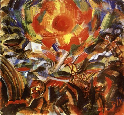 otto dix evening sun ypres  war art ww art history  modern art