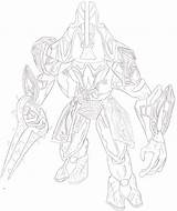 Elite Halo Zealot Drawing Coloring Pages sketch template