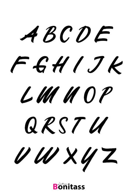 abecedario de letras bonitas para escribir bonitas letras y fuentes s