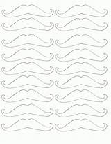 Coloring Pages Mustache Popular sketch template
