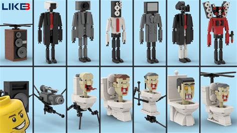 All Lego Skibidi Toilet Titan Speakerman Cameraman Speakerman Gman 0