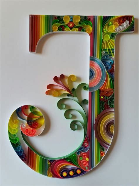 quilling letter  colorful filigrana quilling letters paper