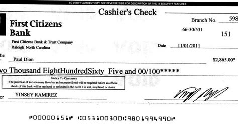 cashiers check template