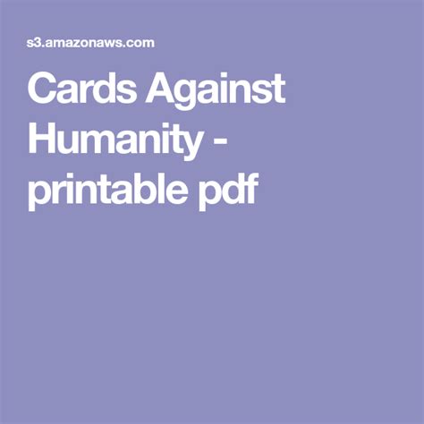 cards  humanity printable  cards  humanity