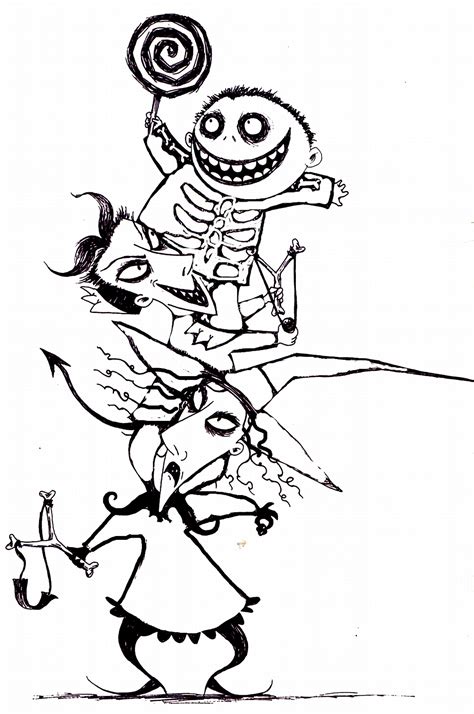 nightmare  christmas coloring pages