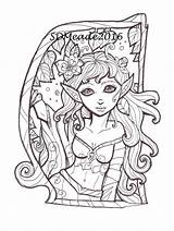 Nymph Colorare Ninfa Sauvage27 sketch template