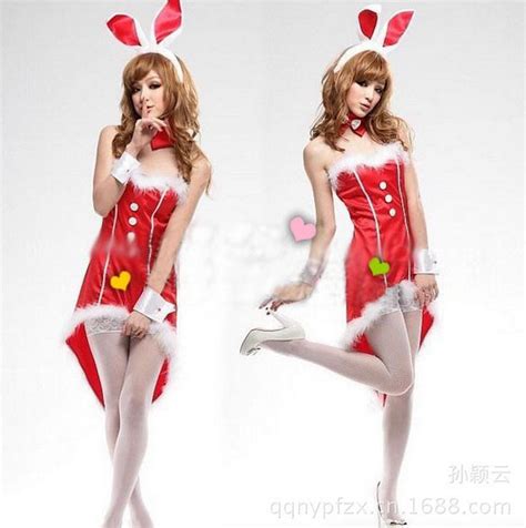 sexy black red rabbit bunny costumes for women easter