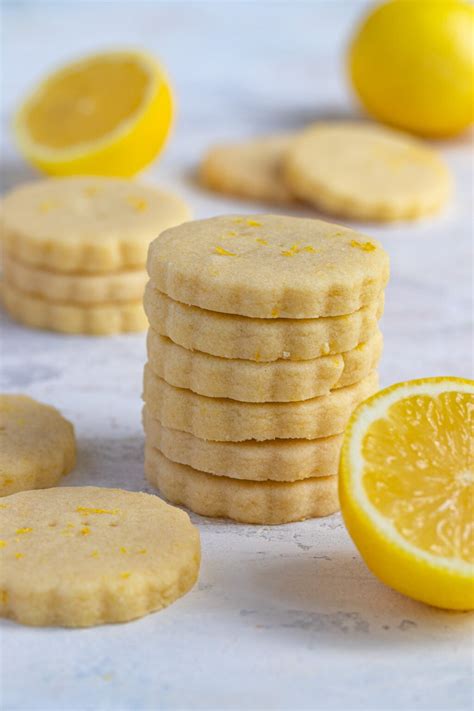 lemon shortbread cookies recipe bakes  brown sugar