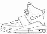 Coloring Pages Jordan Shoes Nike Air Lebron Force Basketball Drawing Michael Soccer Shoe James Color Cleats Kyrie Vans Sneaker Template sketch template