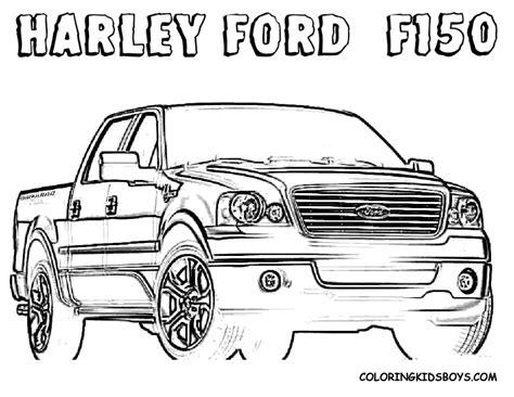 ford trucks coloring pages   print
