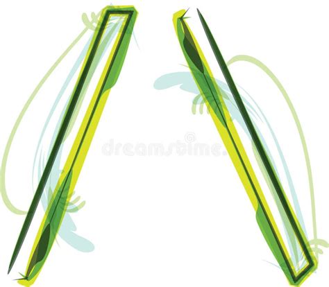 green letter stock vector illustration  lettering