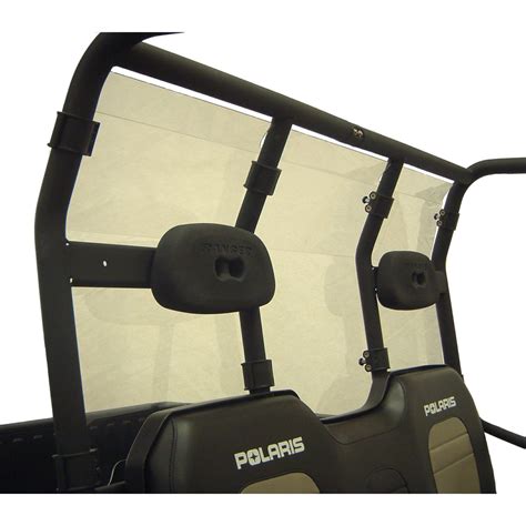 rear hard windshield polaris ranger  xp full size  hd   lexan ebay